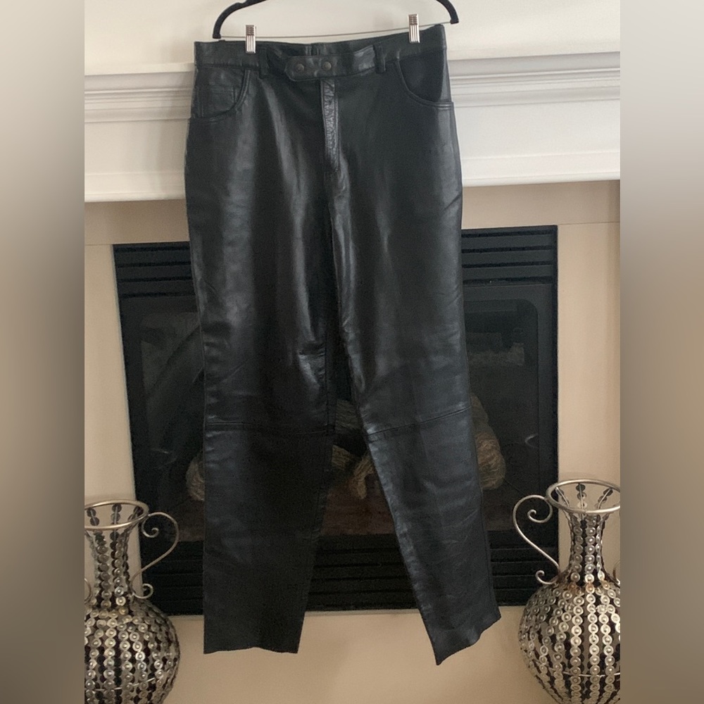 Black Leather Pants